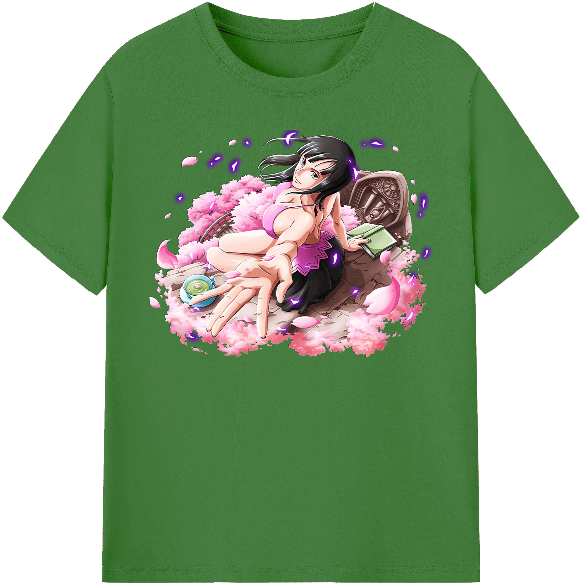 ワンピース ニコ・ロビン ONE PIECE Nico Robin レディースカジュアルプリントTシャツ（綿100％）
